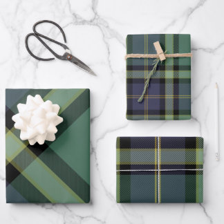 Spruce Wrapping Paper Flat Sheet Set of 3