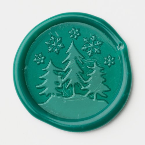 Spruces  Snowflakes Winter Wonderland Wax Seal Sticker