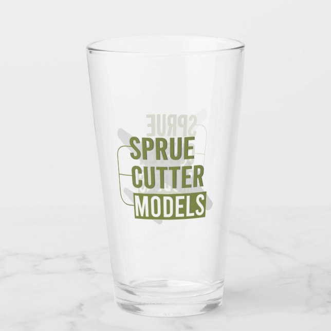 Sprue Cutter Models Pint Glass (Front)