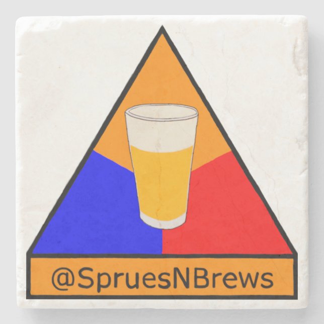 @SpruesNBrews Armored Division Premium Coaster (Front)