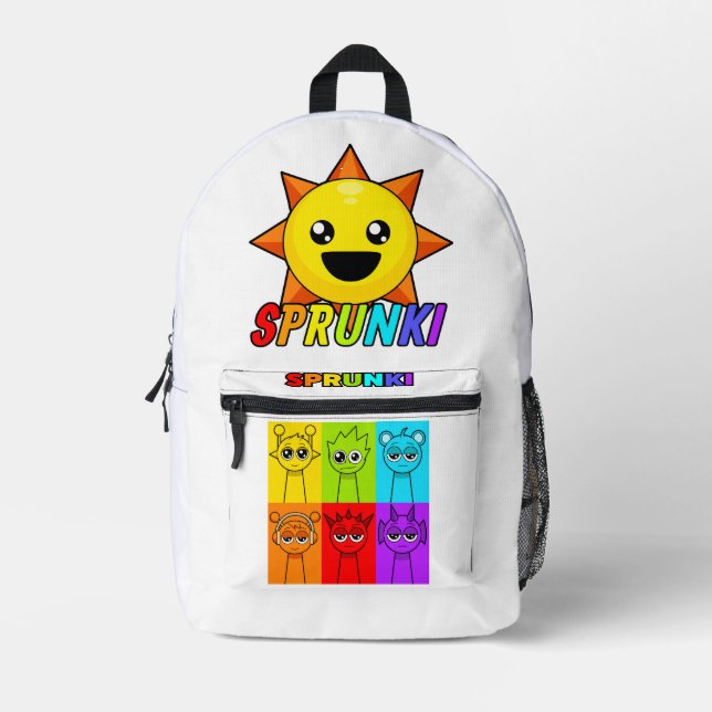Sprunki Back To School Backpack for Kids  (Front)