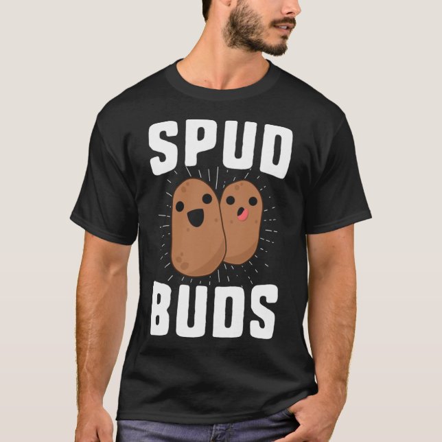 Spud Buds Funny Potato T-Shirt Friend Team Vegetab (Front)