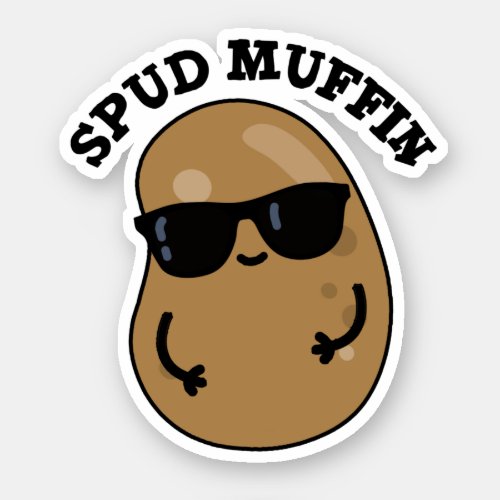 Spud Muffin Cute Potato Pun  Sticker