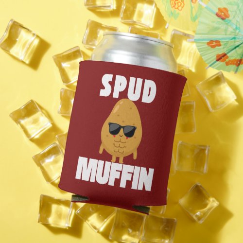 Spud Muffin Funny Potato Pun  Can Cooler