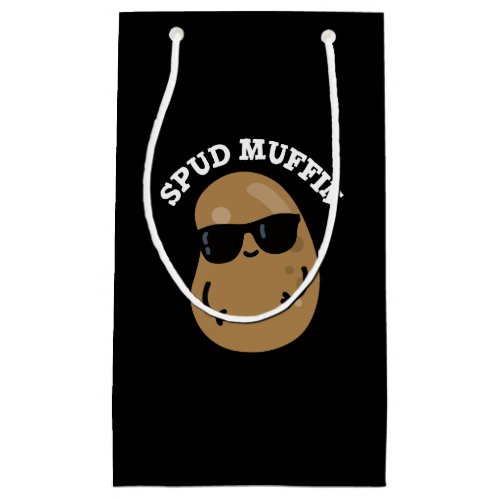 Spud Muffin Funny Potato Pun Dark BG Small Gift Bag