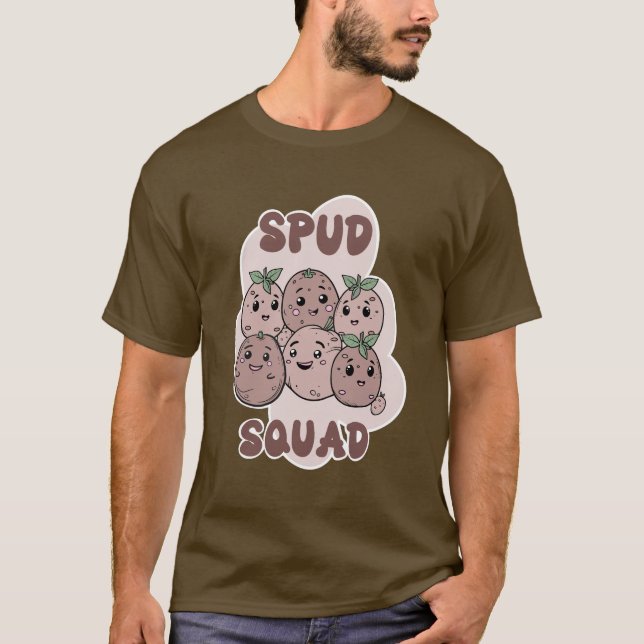 Spud Squad funny group potato T-Shirt (Front)