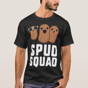 Spud Squad Funny Potato T Friend joke back - T-Shirt