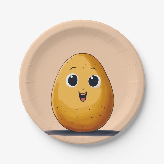 "Spud-tacular Party Plates" Paper Plates (Front)