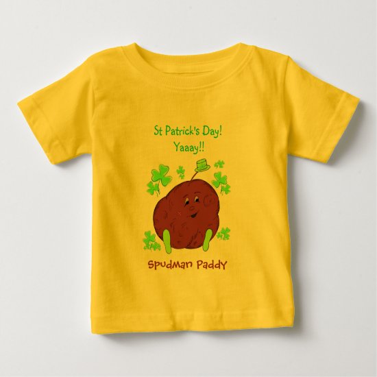 Spudman Paddy St Patrick's Day infant t-shirt