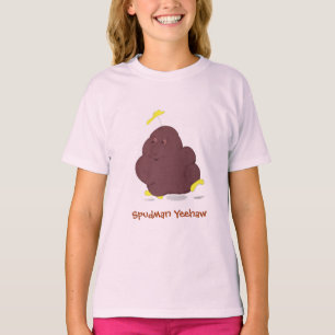 Spudman Yeehaw! girls babydoll t-shirt