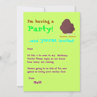 Spudman Yeehaw! party invite