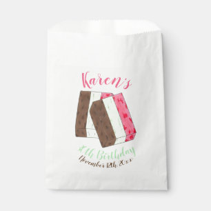 Spumoni Gelato Ice Cream Italian Food Party Favor Favor Bag