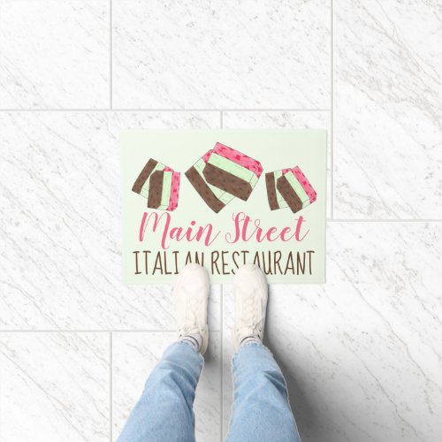 Spumoni Gelato Ice Cream Italian Restaurant Food Doormat