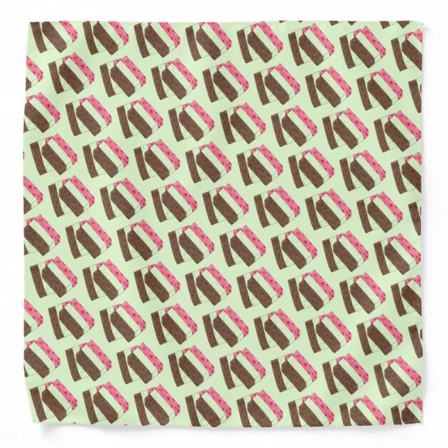 Spumoni Italian Gelato Ice Cream Dessert Spumone Bandana (Front)