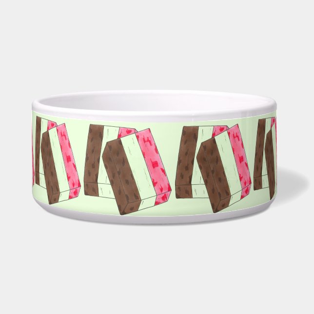 Spumoni Italian Gelato Ice Cream Dessert Spumone Bowl (Front)