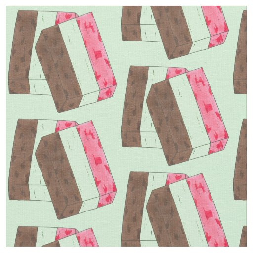 Spumoni Italian Gelato Ice Cream Dessert Spumone Fabric