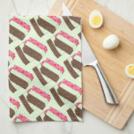 Spumoni Italian Gelato Ice Cream Dessert Spumone Kitchen Towel<br><div class="desc">Illustration features a delicious Italian spumoni gelato dessert, with layers of cherry, mint, and chocolate ice cream, and bits of cherries, fruits and nuts. Ideal for your favorite ice cream aficionado, spumone fan, or lover of Italian food classics! This Italian food design is also available on other products. Lots of...</div>