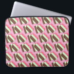 Spumoni Italian Gelato Ice Cream Dessert Spumone Laptop Sleeve<br><div class="desc">Illustration features a delicious Italian spumoni gelato dessert, with layers of cherry, mint, and chocolate ice cream, and bits of cherries, fruits and nuts. Ideal for your favorite ice cream aficionado, spumone fan, or lover of Italian food classics! This Italian food design is also available on other products. Lots of...</div>