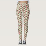 Spumoni Italian Gelato Ice Cream Dessert Spumone Leggings<br><div class="desc">Illustration features a delicious Italian spumoni gelato dessert, with layers of cherry, mint, and chocolate ice cream, and bits of cherries, fruits and nuts. Ideal for your favorite ice cream aficionado, spumone fan, or lover of Italian food classics! This Italian food design is also available on other products. Lots of...</div>