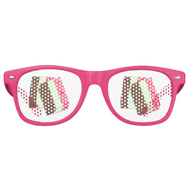 Spumoni Italian Gelato Ice Cream Dessert Spumone Retro Sunglasses (Front)