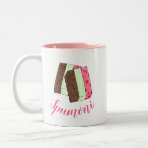 Spumoni Italian Gelato Ice Cream Dessert Spumone Two-Tone Coffee Mug