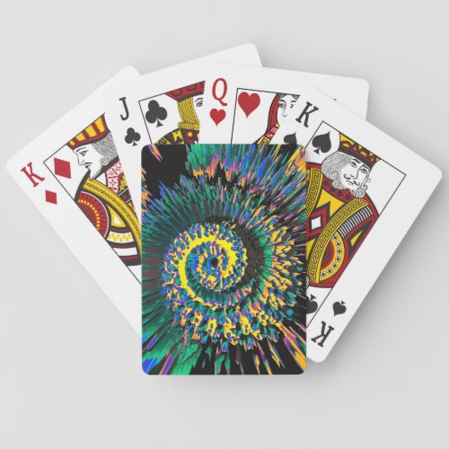 Spun Abstract Playing Cards