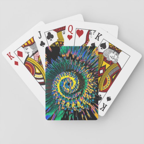 Spun Abstract Poker Cards