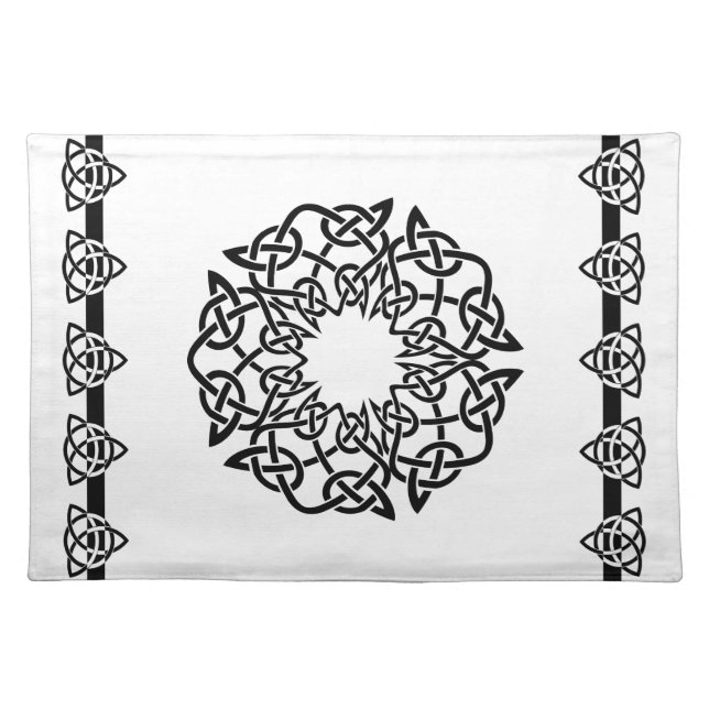 Spun Celtic 4-point Knot, Placemats (Front)