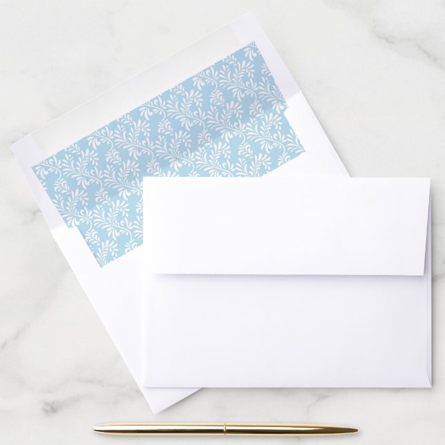 Spun Sugar Blue Envelope Liner (Desk)