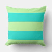 Spunky Aqua Blue and Lime Green Stripes