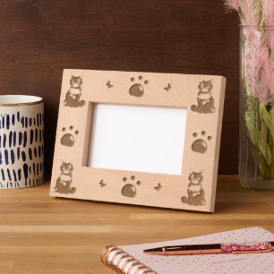Spunky Cats Laser Etched Picture Frame