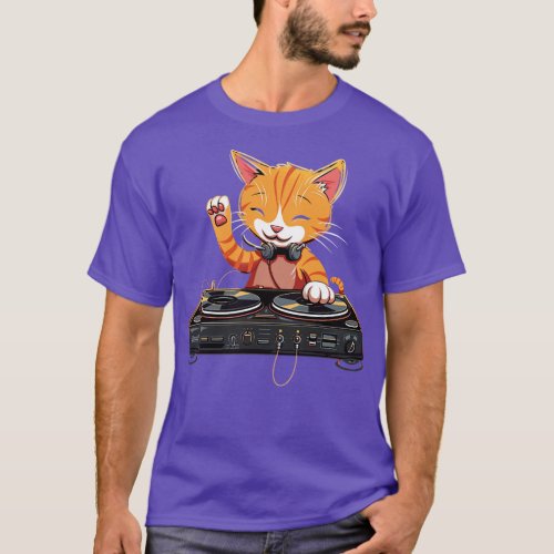 Spunky DJ Cats T_Shirt