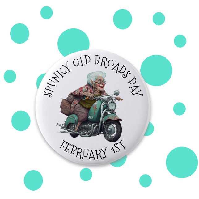 Spunky Old Broads Day February 1st Button (Creator Uploaded)