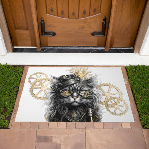 Spunky Paws The Funky Steampunk Cat Doormat