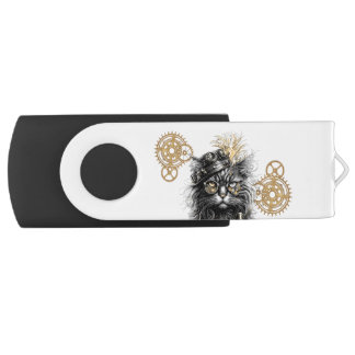 Spunky Paws The Funky Steampunk Cat Flash Drive