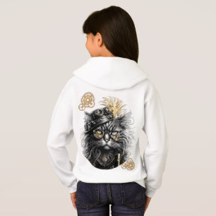 Spunky Paws The Funky Steampunk Cat  Hoodie