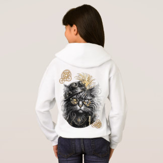 Spunky Paws The Funky Steampunk Cat  Hoodie