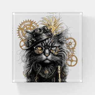 Spunky Paws The Funky Steampunk Cat Paperweight