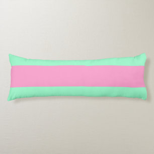 Spunky Pink and Green Stripes for FUN!!! Body Pillow