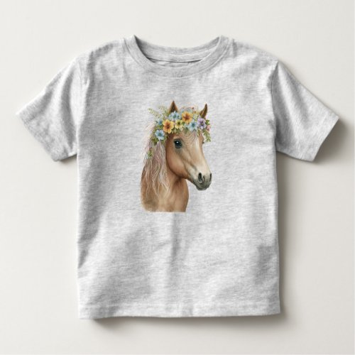 Spunky Pony Flower Crown Childs Tee