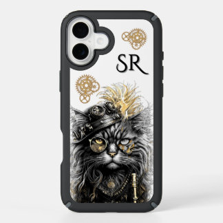 Spunky Rocket Paws The Funky Steampunk Cat Name iPhone 16 Plus Case