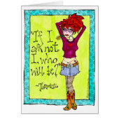 Spunky Sassy Cowgirl Illustration (Front)