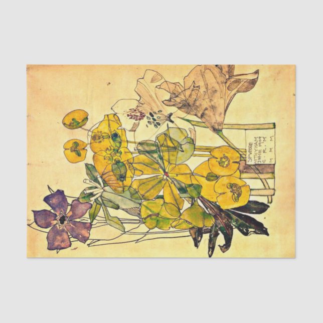Spurge with Yham by Charles Mackintosh Tissue Paper (Front)