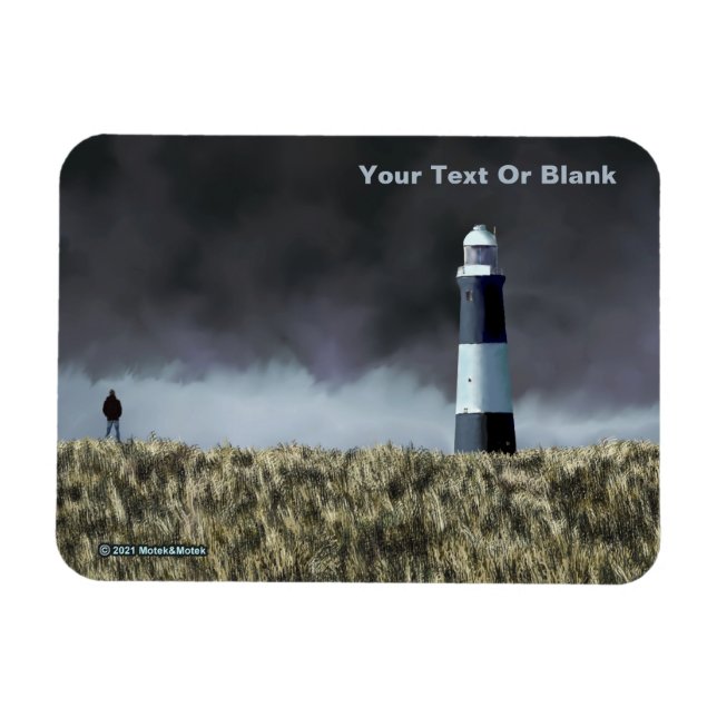 Spurn Point Lighthouse Postcard Magnet (Horizontal)