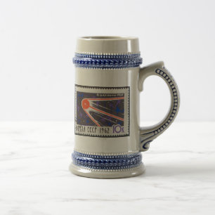 Sputnik 1 5th Anniversary 1962 Beer Stein