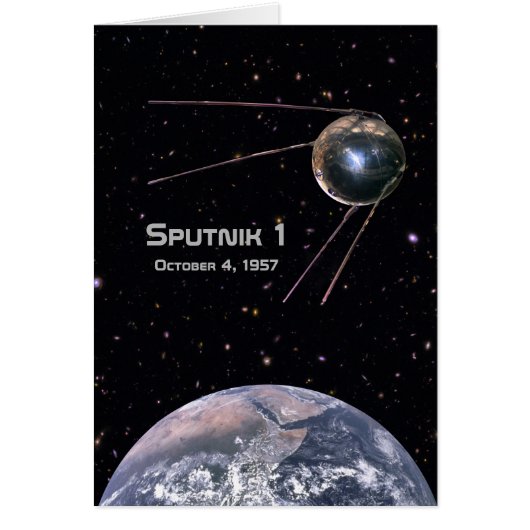 Sputnik 1 Earth Satellite Cards (Front)