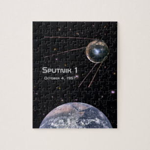 Sputnik 1 Earth Satellite Jigsaw Puzzle