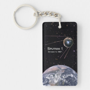 Sputnik 1 Earth Satellite Keychain