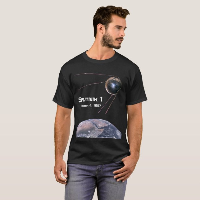 Sputnik 1 Earth Satellite T-Shirt (Front Full)