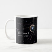 Sputnik 1 Satellite Coffee Mug (Left)